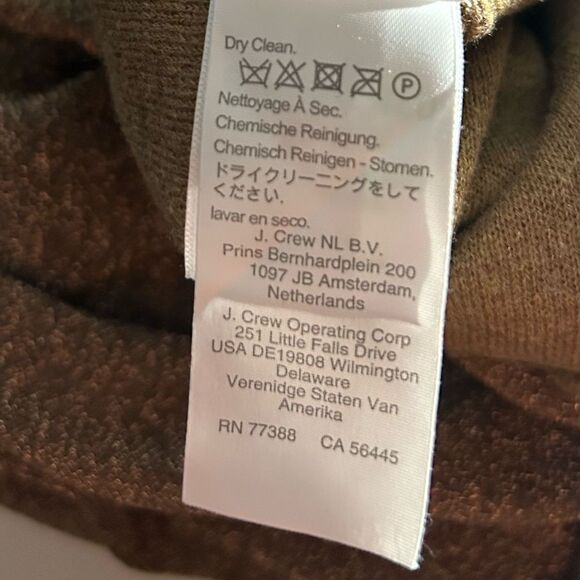 J. Crew Gold Shimmer Lurex® wrap sweater-jumpsuit Size Medium MSRP 198.00 - Picture 9 of 12